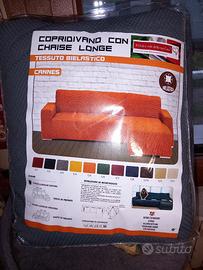 copridivano con penisola destra