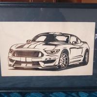 incisione laser Ford Mustang 