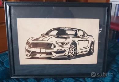 incisione laser Ford Mustang 