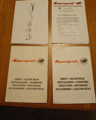 Certificati omologazione scarico Supersprint