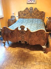 Camera da letto completa in radica di noce