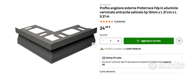Profilo angolare esterno
