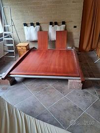 Letto stile giapponese in ciliegio artigianale