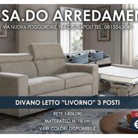 Divano letto materasso h.18 cm