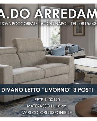 Divano letto materasso h.18 cm