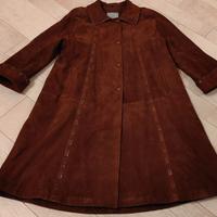 Cappotto in pelle scamosciata taglia 46