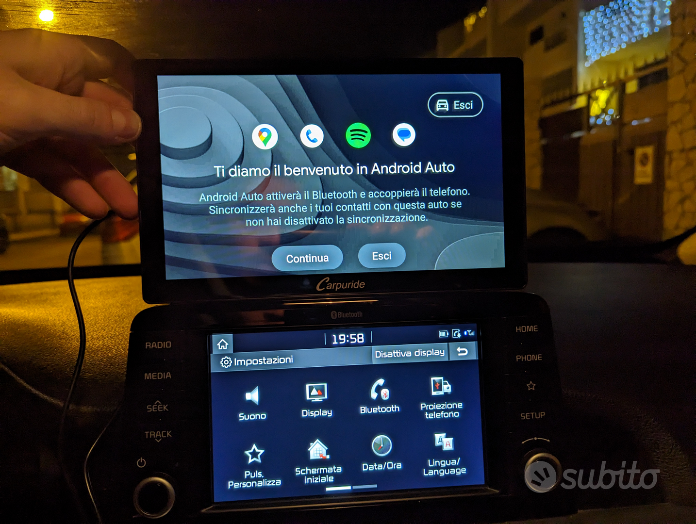 Autoradio Carpuride Carplay/Android Auto Wireless - Audio/Video In vendita  a Lecce