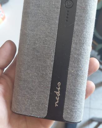 Power Bank Nedis in tessuto grigio, 15.000 mAh
