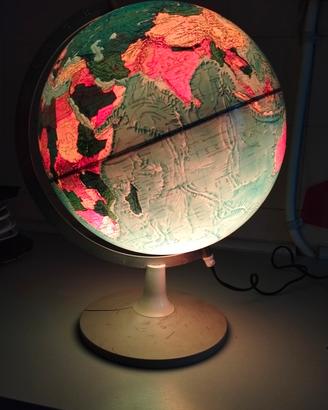mappamondo luminoso 1972  Scan-Globe a/s type 2
