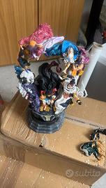 Statuetta on piece luffy sul trono versione pvc