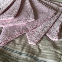 6 Tovaglioli in stoffa rosa