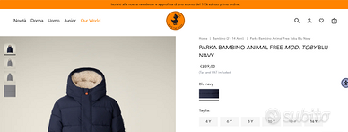 cappotto Parka bambino