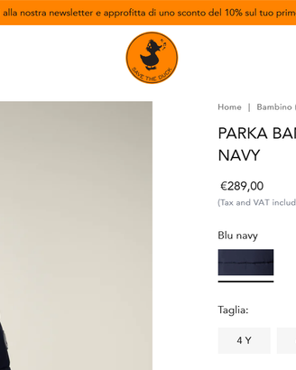 cappotto Parka bambino