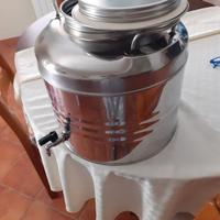 bidone da 30 litri in acciaio con rubinetto 