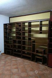 Librerie e scrivania in legno massello