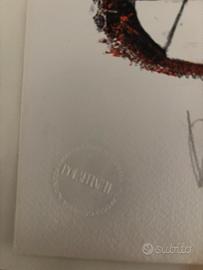Litografia Cascella Lettera E