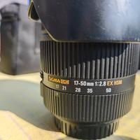 Sigma 17-50 f 2.8 per Canon 