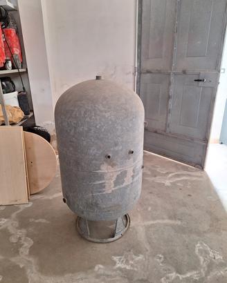 serbatoio zincato da 200L per doccia esterna
