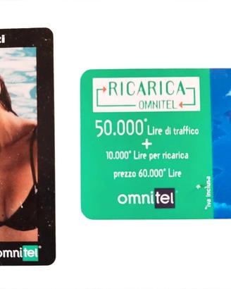 Megan Gale Omnitel Carta Servizi 1999  ricarica
