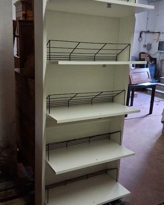 Scarpiera Slim a Colonna 5 Scomparti Bianca