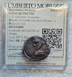 Moneta Repubblica Romana, DENARIO, BB