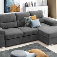 Divano letto angolare con penisola destra