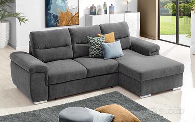 Divano letto angolare con penisola destra