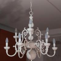 Lampadario bianco shabby