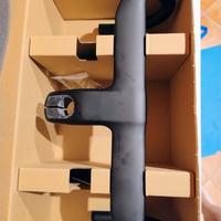 manubrio carbonio Cube Litening integrato 