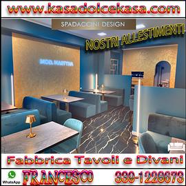 divani artigianali per discoteca bar risto pizzeri