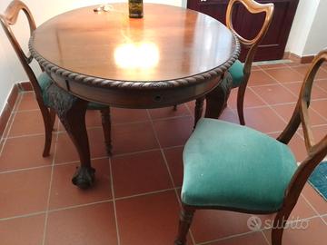 Tavolo allungabile con manovella