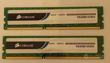 Memoria Corsair DDr3 1333 Mhz  - VS2GB1333D3