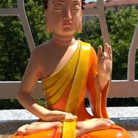 Buddha Shuni Mudra Resina Dipinta a Mano NEW