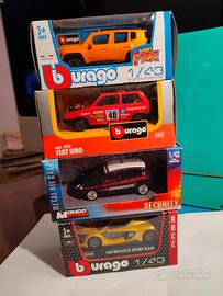 Quattro modellini scala 1/43