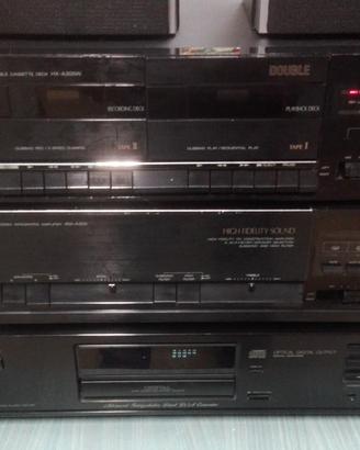 Stereo Akai amplificatore deck cassette cd vintage