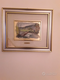 Quadro in foglia d'oro C.Caruso