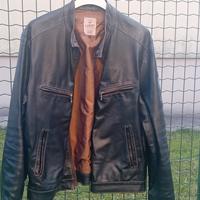 Giubbotto uomo, in pelle, T. L - colore marrone