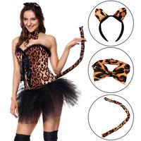 Costume Halloween Donna Leopardo con Corsetto