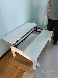 Tavolino da sala IKEA TRULSTORP rialzabile bianco