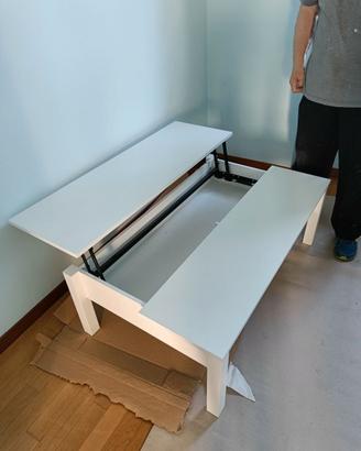 Tavolino da sala IKEA TRULSTORP rialzabile bianco