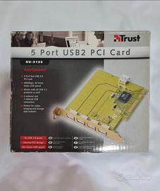 Scheda per PC con 5 port Trust USB2 HU-3150