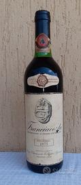 Bottiglia di vino franciacorta del 1975 collezione
