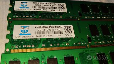RAM DDR2 2GB MOTOEAGLE PC2-5300U 2Rx8