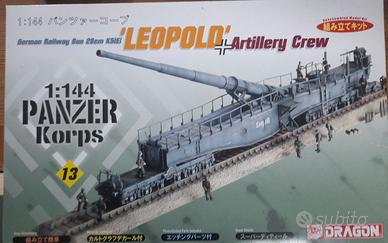 cannone leopold  treno modellismo ferroviario