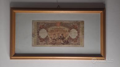Banconota originale da 10mila lire incorniciata