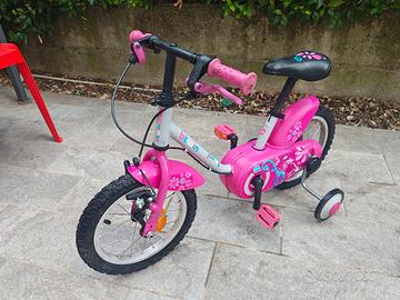 bicicletta decathlon con rotelle