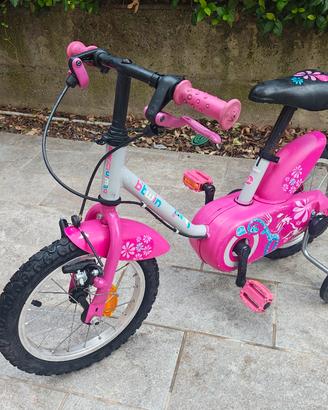 bicicletta decathlon con rotelle