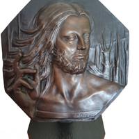 scultura  di Cristo benedicente di Mario Doninzeti