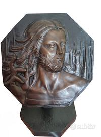 scultura  di Cristo benedicente di Mario Doninzeti