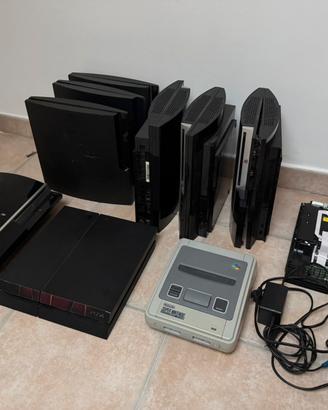 Varie console funzionanti/non funzionanti